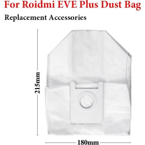 For XIAOMI ROIDMI EVE Plus Robot Vacuum Cleaner Dust Bags Garbage Storage Bag Replacement Accessories Professional Parts
