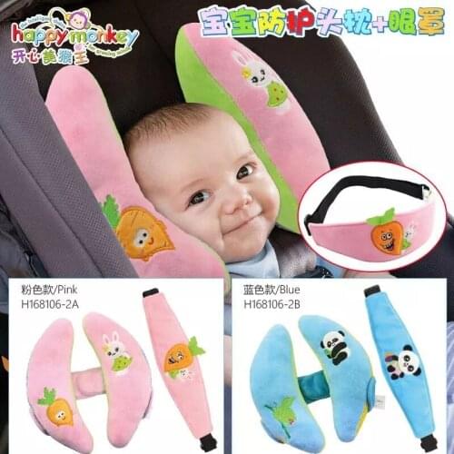 Adjustable Baby Stroller Head protection Pillows Infant Shape Car Seat Head & Neck fixed Protection Pillow Soft Children Pillow