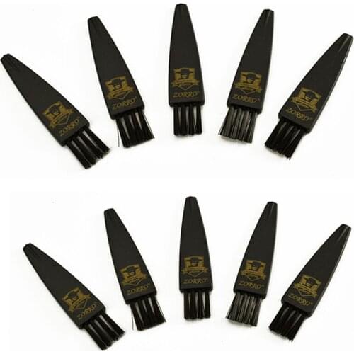 10pcs ZORRO Plastic Brush For Petrol Lighter Flint Grinding Wheel Cleaning Kerosene Oil Lighter Universal Repair Parts Accessory