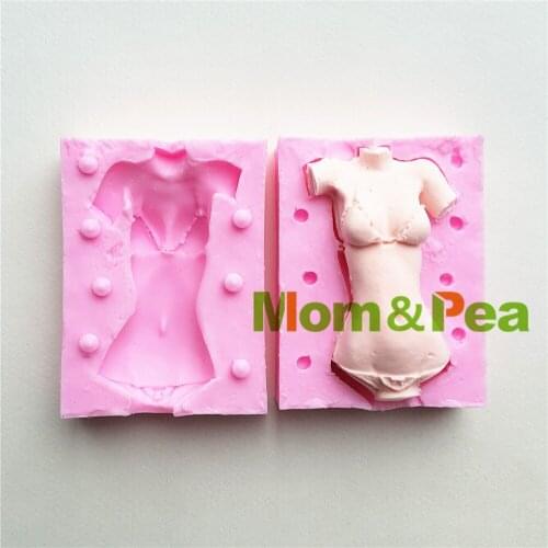 Mom&Pea MPA1656 Female Body Shaped Silicone Mold Cake Decoration Fondant Cake 3D Mold Food Grade