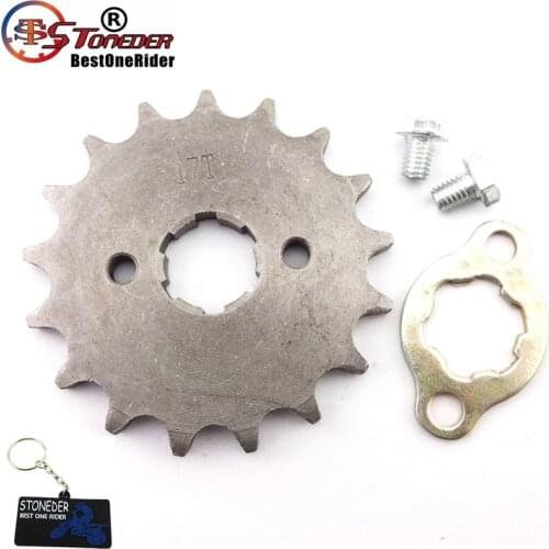STONEDER 420 17 Tooth 20mm Front Chain Sprocket Gear For 50cc 70cc 90cc 110cc 125cc 140cc 150cc 160cc ATV Quad Pit Dirt Bike