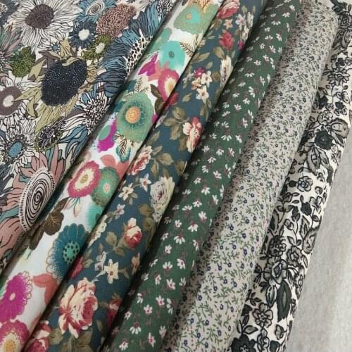 Forest Green 6pcs/lot 48x48cm 100% Cotton Poplin Quilting Fabric Bundle Sewing Diy Patchwork Cloth 17.7"x19.7" 6P-19