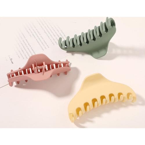 1PC Girl Hair Claw Women Geometric Hair Clamp Grab Hair Jaw Clip Grip Barrettes Korean Style Hairpin Acrylic Styling Accessories