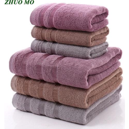 ZHUO MO 100% Bamboo Fiber bath towels set Microfiber Beach Towels for Adults 70*140cm Soft Absorbent bath face towels Bathroom