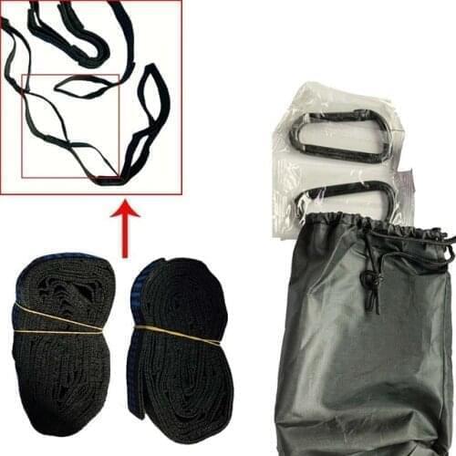 2PCS Adjustable Hammock Straps with Buckle Loops Outdoor Tree Hanging Aerial Yoga Hammock Strap Rope Belt
