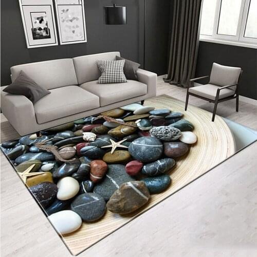 3D Carpet Stone Printed Soft Flannel Large Carpet For Rooms Mats In The Hallway Antislip Kitchen Mat Big Floor Rugs