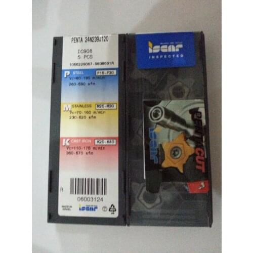 5PCS CARBIDE INSERT PENTA 24N239J120 IC908