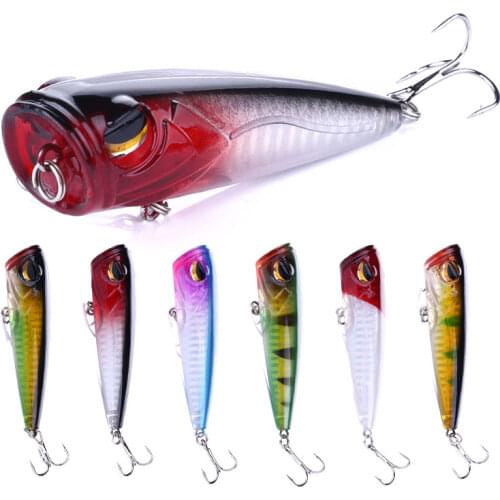 82mm 13g Popper Bass Lure Fishing Lures Floating Wobblers Fishing Tackle Lake River Fishing
