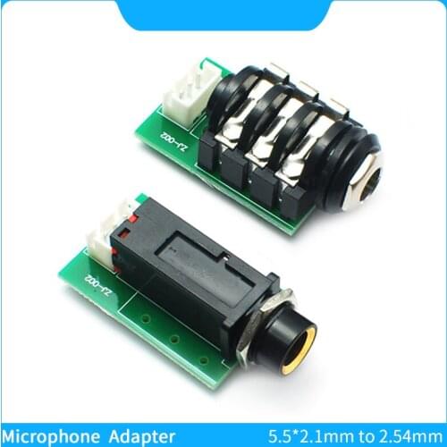 MIC 6.5mm 6.35 Audio Signal Adapter 6.5 Microphone Interface to 3pin 2.54mm Terminal Conversion Board Signal Connection Board