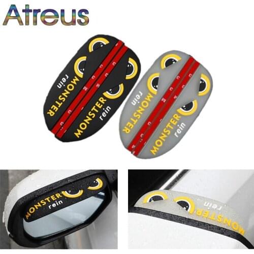 Car Sticker Rear View Mirror Rain Eyebrow for Suzuki Audi A3 A4 B6 B8 B7 VW Passat B5 B7 Skoda Octavia A7 A5 Renault Megane 2 3