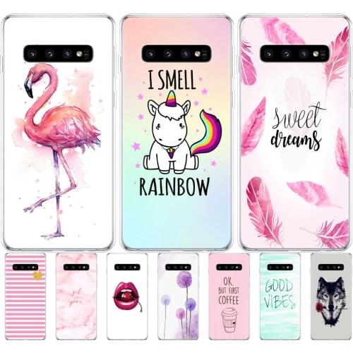 For Samsung Galaxy S10 Case S10Plus Case Silicon tpu Cover Phone S10 E Case on For Samsung S10 Plus G975F S 10 SM-G973F Case