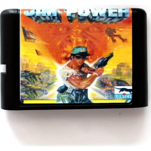 Jim Power - The Arcade Game 16 bit SEGA MD Game Card For Sega Mega Drive For Genesis