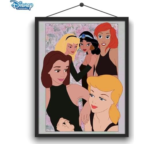 Disney 5D DIY Diamond Painting Princess Wedding Scene Diamond Embroidery Exquisite Exclusive Handicraft Home Decoration Gift