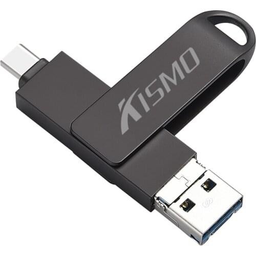 Kismo 3 in 1 USB3.0 Type-C Flash Drive 16gb 32gb 64gb 128gb Micro USB Memory OTG Pen Drive for Android Phones PC