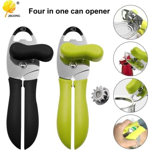 Stainless steel can opener professional manual strong side cut bottle opener can bottle opener tool