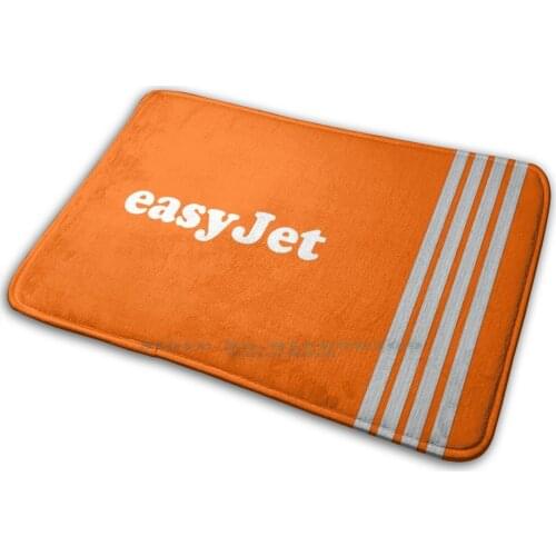 Easyjet Mat Rug Carpet Anti-Slip Bedroom Entrance Door Mat Easyjet Aviation Jet Plane Pilot Captain Stripes Four Airways