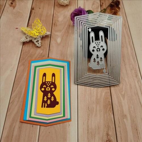 Rabbit border Metal Cutting Dies for DIY Scrapbooking Album Paper Cards Decorative Crafts Embossing Die Cuts