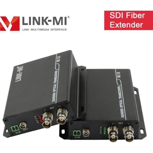 LINK-MI SF01 20KM Optical fiber to SDI video converter optical signal to 3G/HD-SDI from long distance transmission 20KM