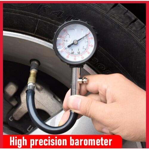 Long Tube Tyre Air Pressure Gauge Meter Auto Car Bike Motor Tire Pressure Gauge 0-100 PSI Meter Vehicle Tester Monitoring System