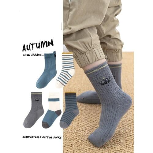 Boys Socks Spring and Autumn Cotton Childrens Hosiery Whole Cotton Thin Childrens Sox Baby Boys Summer Cotton Sox