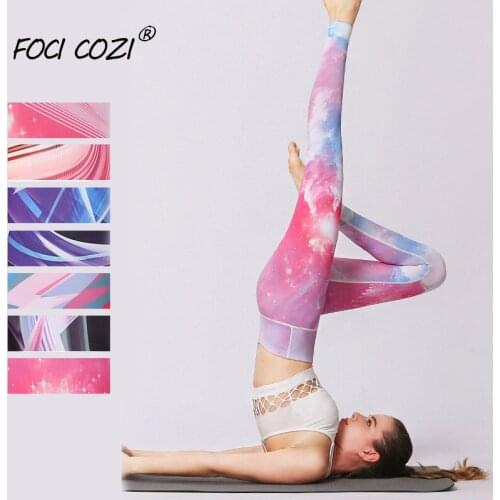 NEW STORE Trending Products 2019 Ombre Leggings Starry Sky Pantalon Sport Femme Fitness Workout Leggings Galaxy Printed Leggings