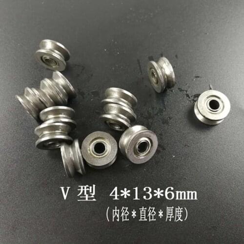 4*13*6 V-groove bearing bore 4mm,diameter 16mm,thickness 6mm,carbon steel for bearing,90 degree V groove samll bearing