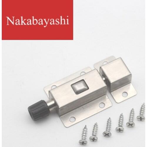 Stainless steel spring latches for exposed toilets with buttons, automatic elastic latches, door and window hardware