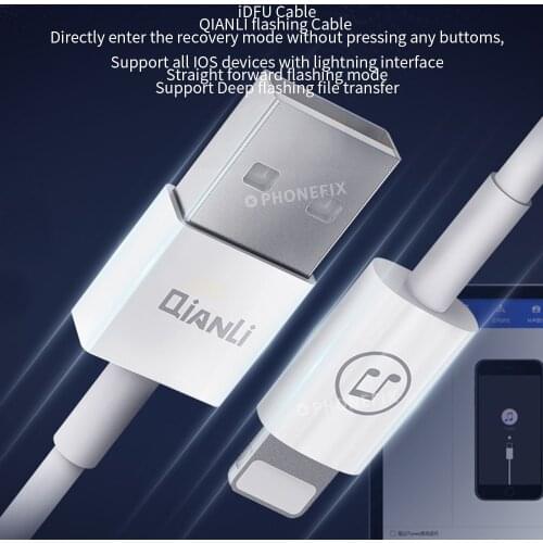 Qianli IDFU Cable Restore Easy Line 2.8 Seconds Quick Enter To Recovery Mode for Ios Device Battery Charger Data Cable Adapter