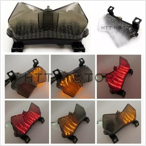 Aftermarket free shipping motorcycle parts LED Tail Light For Kawasaki Ninja ZX-6R 636 ZX-6RR ZX600/Z750S/Z1000 ZR1000 Clear