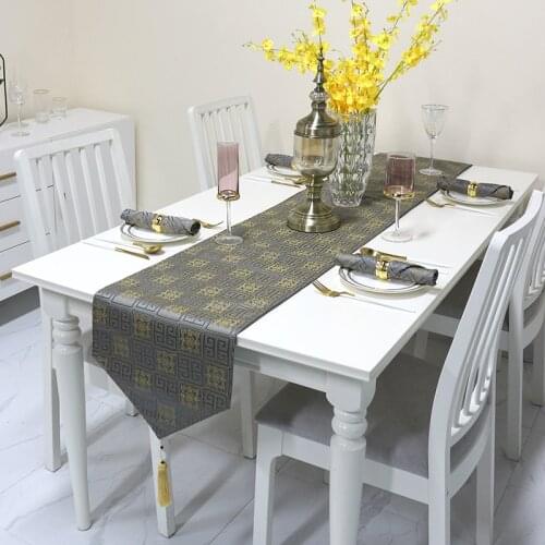 Heat Resistant Table Runner For Wedding Event Home Party Table Decor Size 35*180CM 35*200CM 35*228CM
