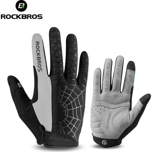 ROCKBROS Windproof Cycling Bicycle Gloves Touch Screen Riding MTB Bike Glove Thermal Warm Motorcycle Winter Autumn Bike Clothing