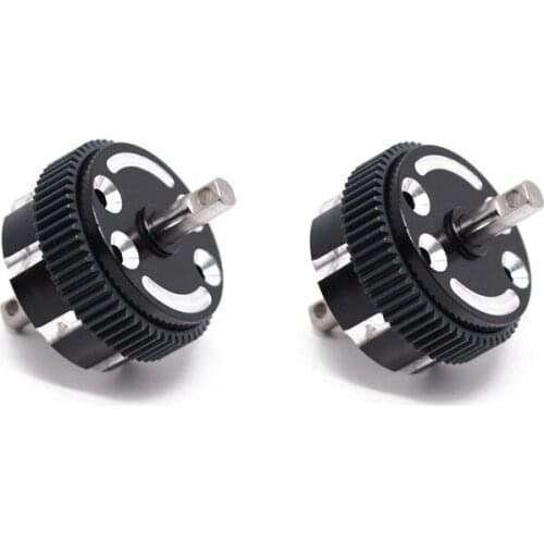 2 Pcs Metal Differential Case Set for 1/10 Traxxas 2WD Slash Rustler Stampede Bandit Upgrade Parts Accessories,1