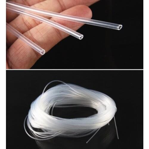 20meters . 0.5x1mm . Outer Diameter:1mm . Inner Diameter:0.5mm Silica Gel Tube Food Grade Capillary Transparent Hose