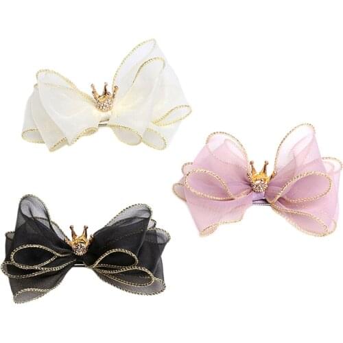 Pet Accessories Three-dimensional Bow Hairpin Crown For All Cats Dog Bow Hairpin Headdress Dog Bows Dog Hair Bows Dog Headdress