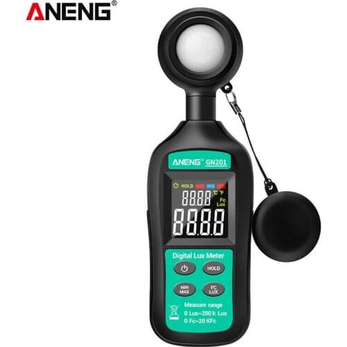 ANENG GN201 LCD Digital Luxmeter Light Meter Handheld Photometer Illuminometer