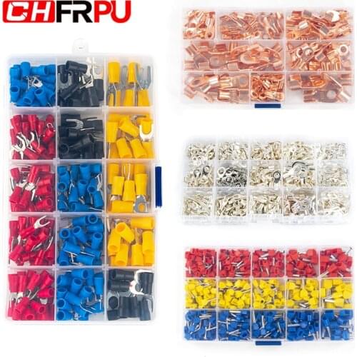 Assorted Insulated Cable Connector Electrical Wire U/O/Tube-type crimping butting terminal auto parts kit Combination box