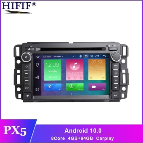 PX5 7" IPS HD Android 10 Octa Core Radio Car DVD Player Steering Wheel GPS for Chevrolet Tahoe Traverse BUICK Enclave GMC HUMMER