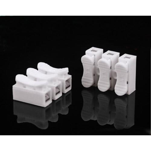 CH-3 Fast 3 Bit Wire Connector Press Type Docking Terminal 3P Universal Wiring Terminal 30pcs