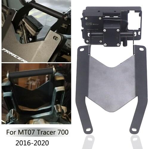 For YAMAHA MT07 Tracer 700 2016-2020 Motorcycle windshield Stand Holder Phone Mobile Phone GPS Navigation Plate Bracket