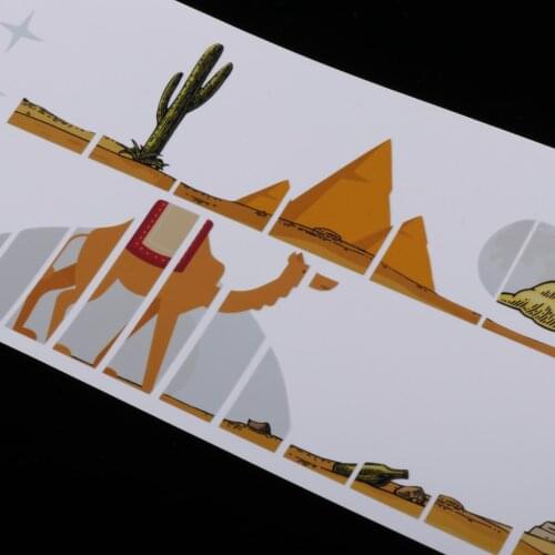 Electric Folk Guitar Fretboard Decals Fingerboard Sticker -Desert Camel