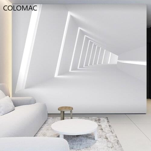 Colomac Custom 5D Wallpaper Concave-convex Geometric Extension Decoration for Home Studio Technology Office Mural Drop Shipping