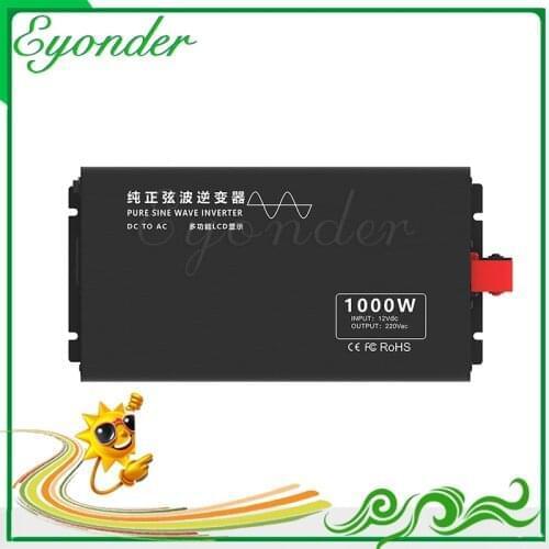 For 4S lithium battery 12v(10.5-16.8v)1000w 24v 48v 60v dc to 110v 220v 230v ac converter Pure Sine Wave inverter power supply
