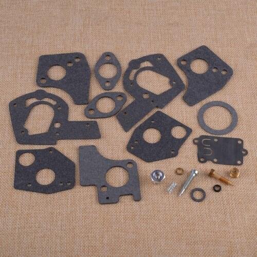 LETAOSK High Quality 19pcs Carburetor Carb Overhaul Rebuild Repair Kit 495606 494624 for Briggs&Stratton 60200 to 62097 3HP-5HP