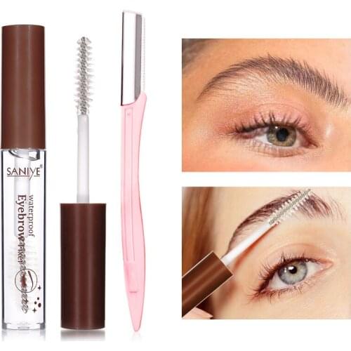 Cosmetics Clear Eyebrow Makeup Gel Waterproof Transparent Eyebrow Fixed Gel Long Lasting Eyelash Fix Gel For Eyebrows Makeup