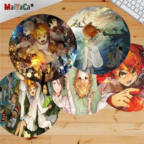 The Promised Neverland Beautiful Anime round Mouse Mat computer desk mat for gaming