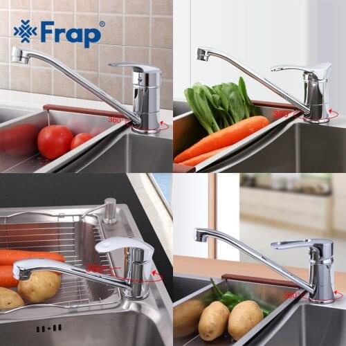 Frap Kitchen Faucet Cold and Hot Water Mixer 360 Rotation Single Handle Tap F4966 F4921 F4901 F4906