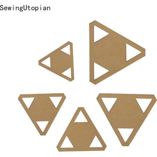 5PCS Patching Tool Model Geometry Line Pressing Template Drawing Sketching Board Triangle Quilting Ruler DIY Sewing Craft Tool