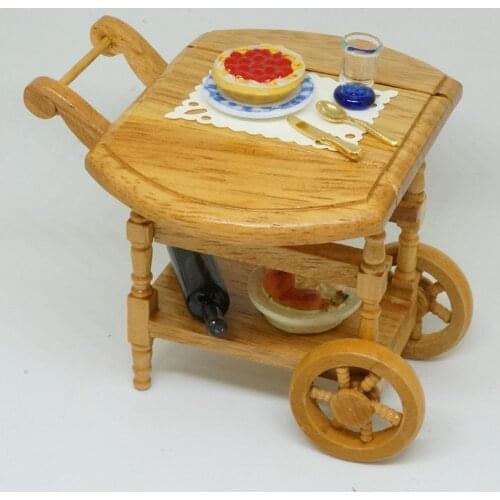 9pcs/1set DIY Dollhouse Miniature Gourmet Dining Car Model Decoration for The Dollhouse Furniture Accessories