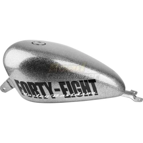 Motorcycle Retro Oil Gas Fuel Tank w/ Cap Screws Kit 14.4L For Harley Sportster Iron XL 48 883 1200 Forty-eight Motorbike Tanks