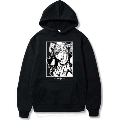 Anime Manga Nana Osaki Printed Mens Hoodie Streetwear Casual Sweatshirts Harajuku